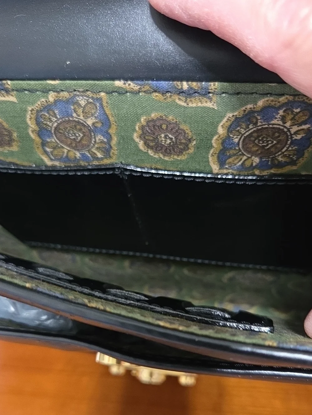 Black Women's Leather Briefcase/bag with Gold Hardware